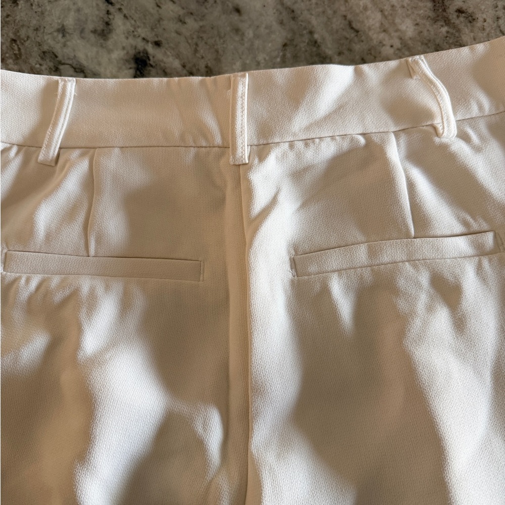 Boston Proper Ivory Wide-Leg Trousers - Picture 7 of 9